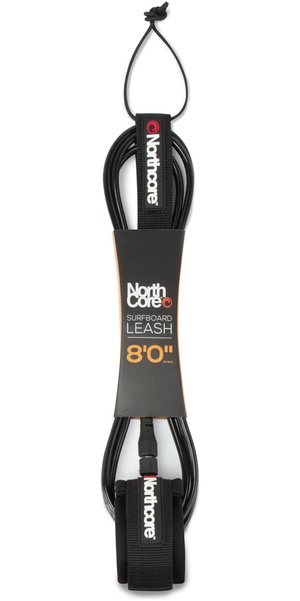 2026 Northcore 8FT Surfboard Leash NOCO56B - Black